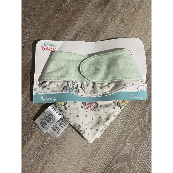 Infant CUTE Minnie Mouse Snap Closure Bibs 3 PACK - BRAND NEW IN PACKAGE - Picture 4 of 7